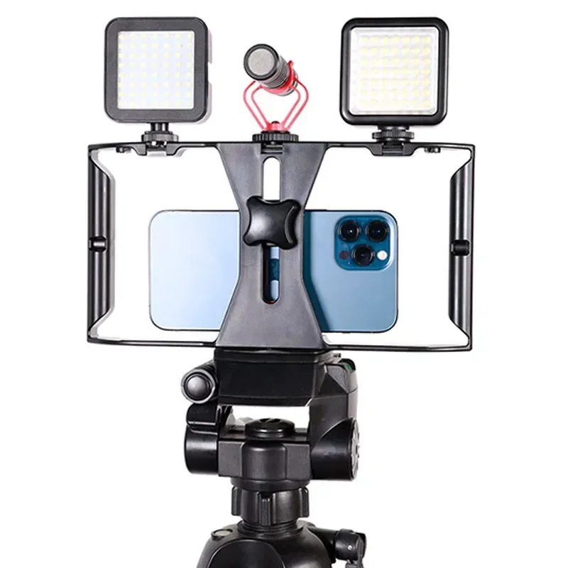 For Assist Handheld Stabilizer Camera Bracket Phone Cage Motion Frame Tripod Stand for IPhone Video and Photo Shooting VLOG