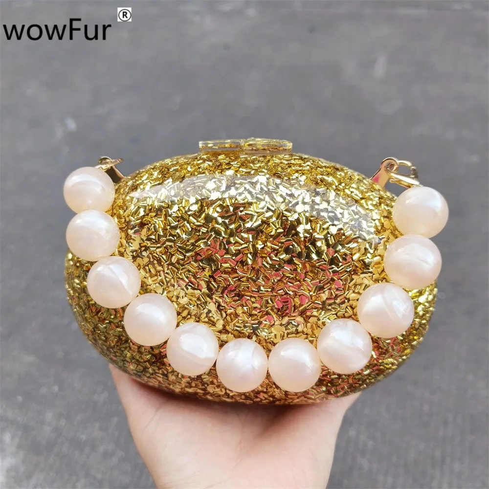 

Овальная большая блестящая акриловая коробка, вечерняя Женская мини-сумка, простая классическая женская сумка на одно плечо, Высококачественная сумка-мессенджер для покупок