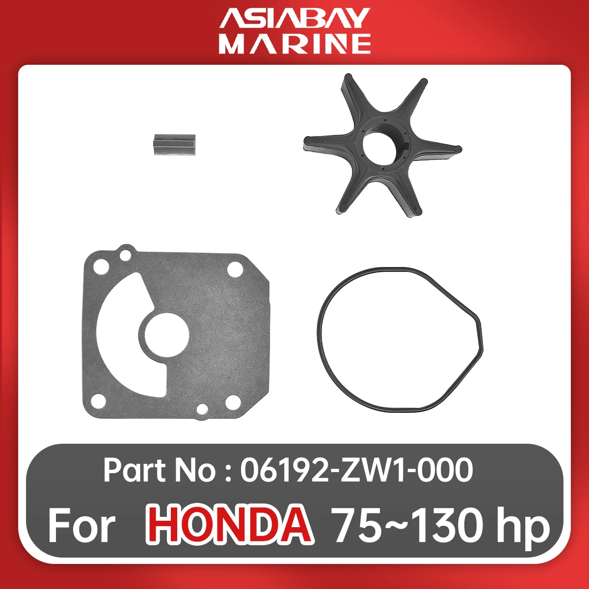 

Water Pump Impeller Repair Kit For Honda Outboard 75hp 90hp 115hp 130hp Bf75/90/115/130 19210-ZW1-B04 Engine Part 06192-ZW1-000