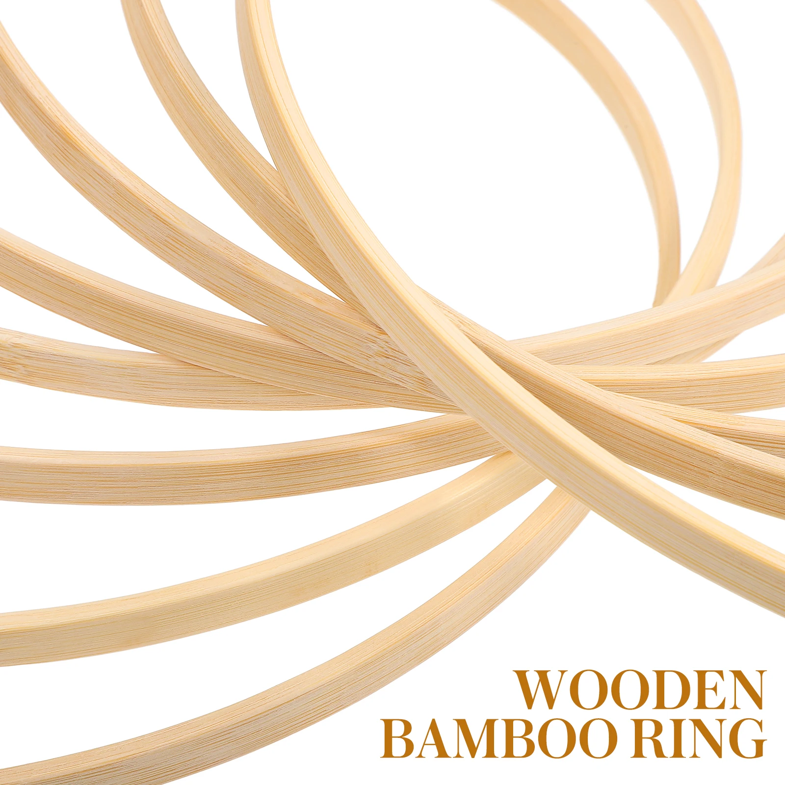 

30cm 8pcs Wooden Hoops DIY Handmade Macrame Round Rings Bamboo Dream Catcher Wood Circle Wreath Floral Crafts Wall Decoration