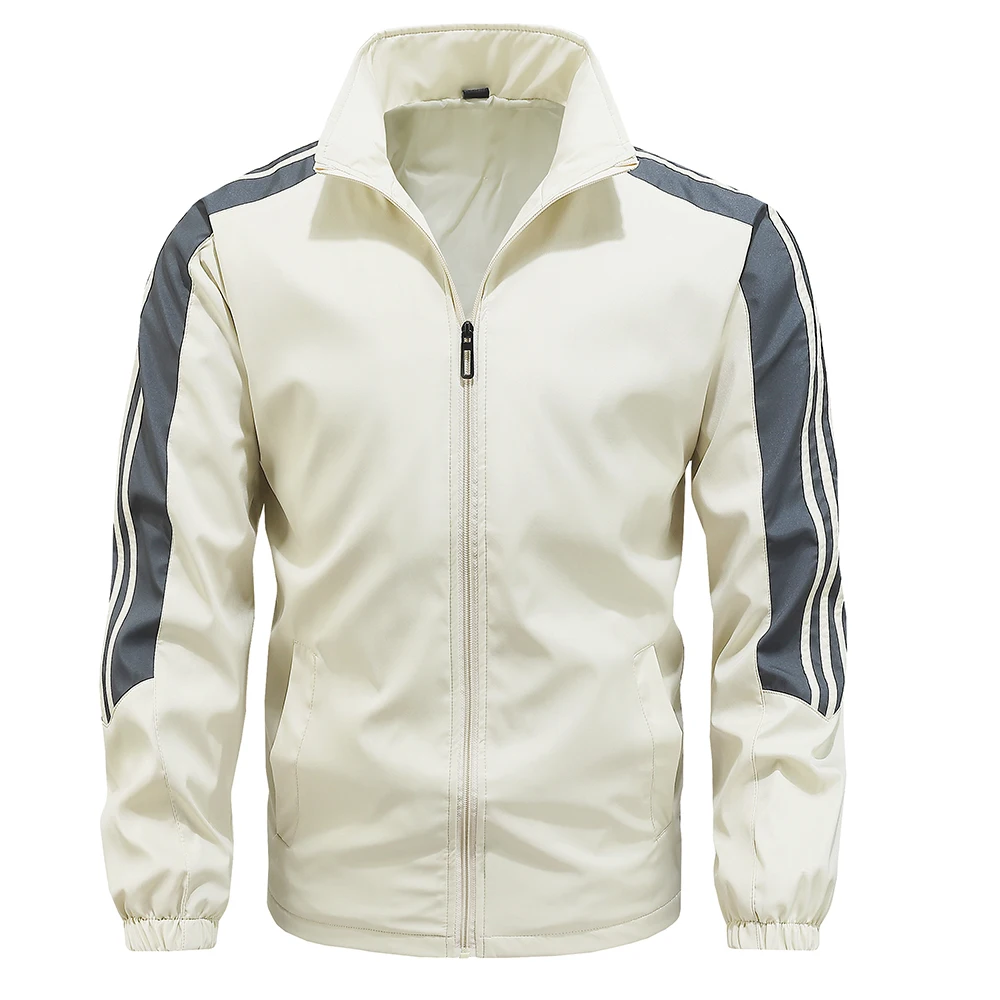 

Faionable Fitn Sportswear Set for Men Autumn Spring Casual Sle Running Outfit Polyester Fabric Stand Fit Waterproof