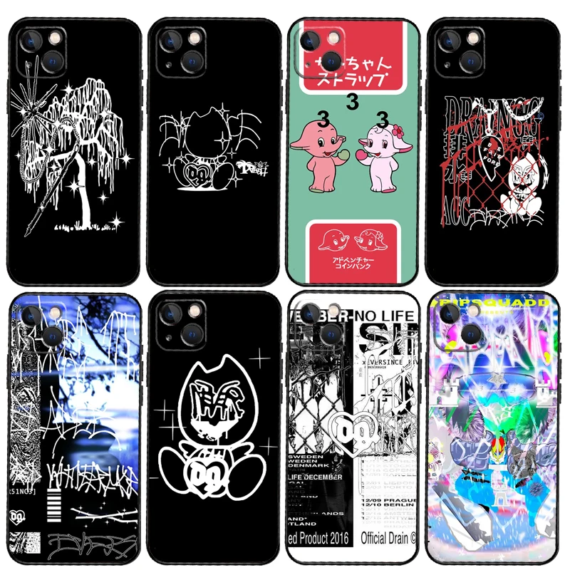 Drain Gang Case For iPhone 14 Pro Max 11 12 13 Mini X XR XS Max SE 2020 7 8 Plus Phone Back Cover