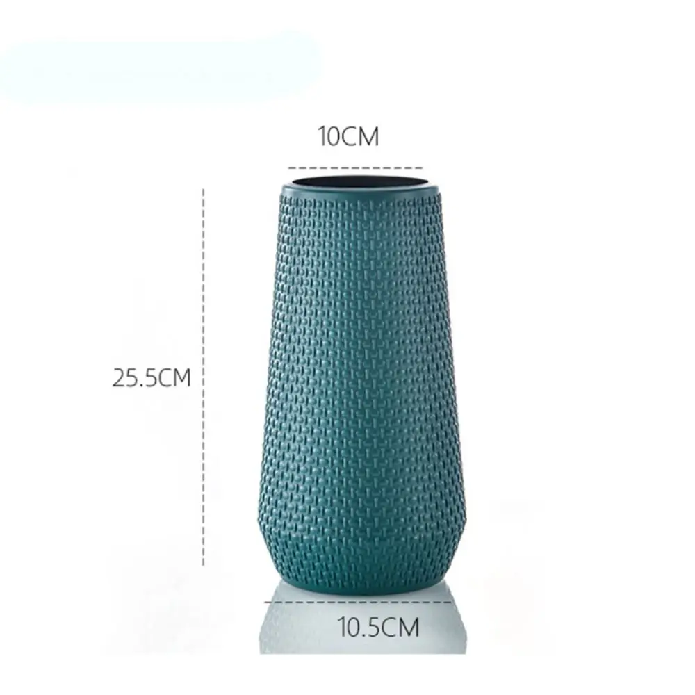 Large Modern Flower Vase Plastic Vase Flower Pot Basket Nordic Home Living Room Decoration Ornament Flower Arrangement