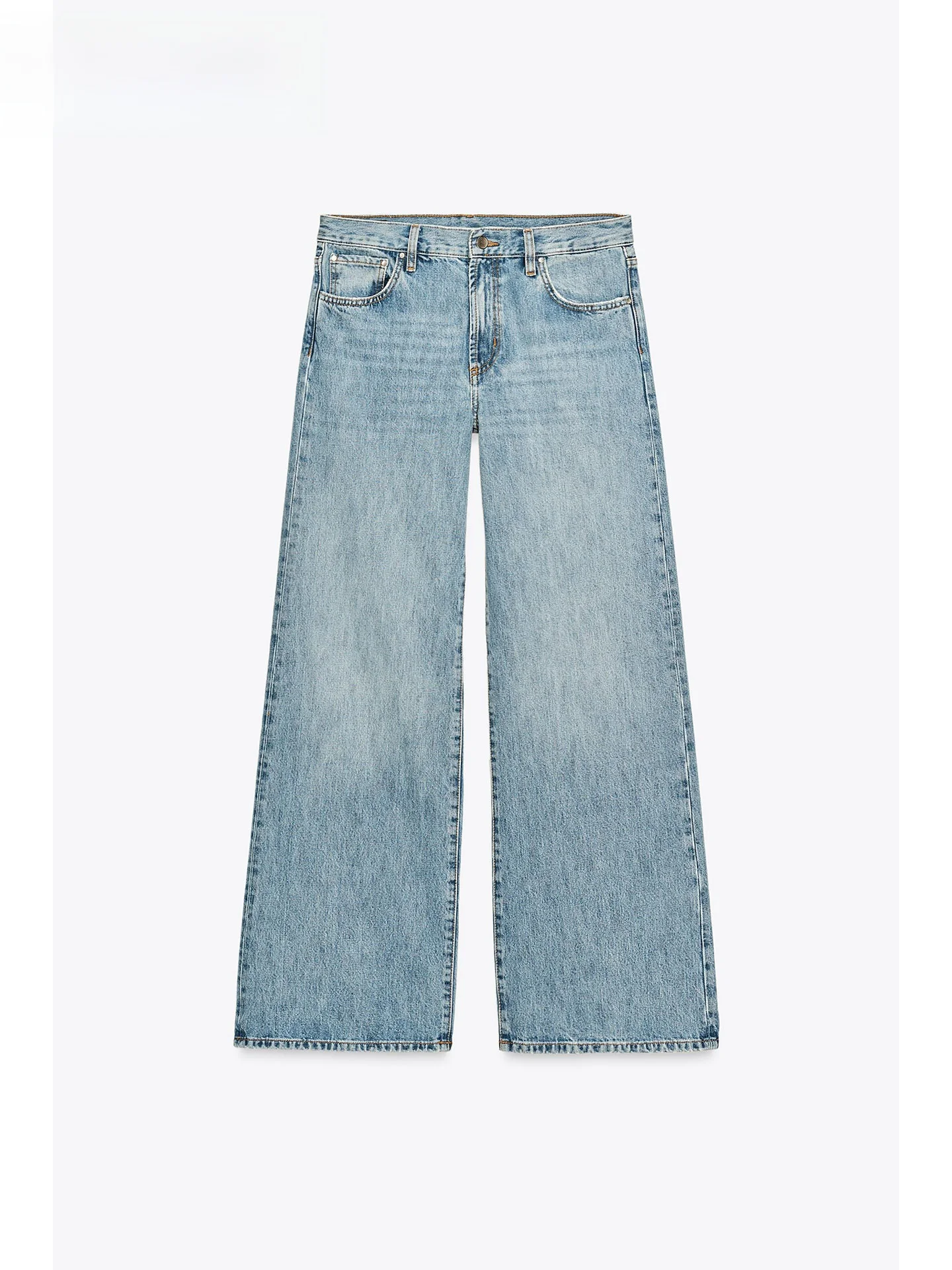 

Loose Fit Low Waist Wide Leg American Sle Jeans Women's Slouchy Slimming 2025 Autumn New Arrival ZAPRHA 963225