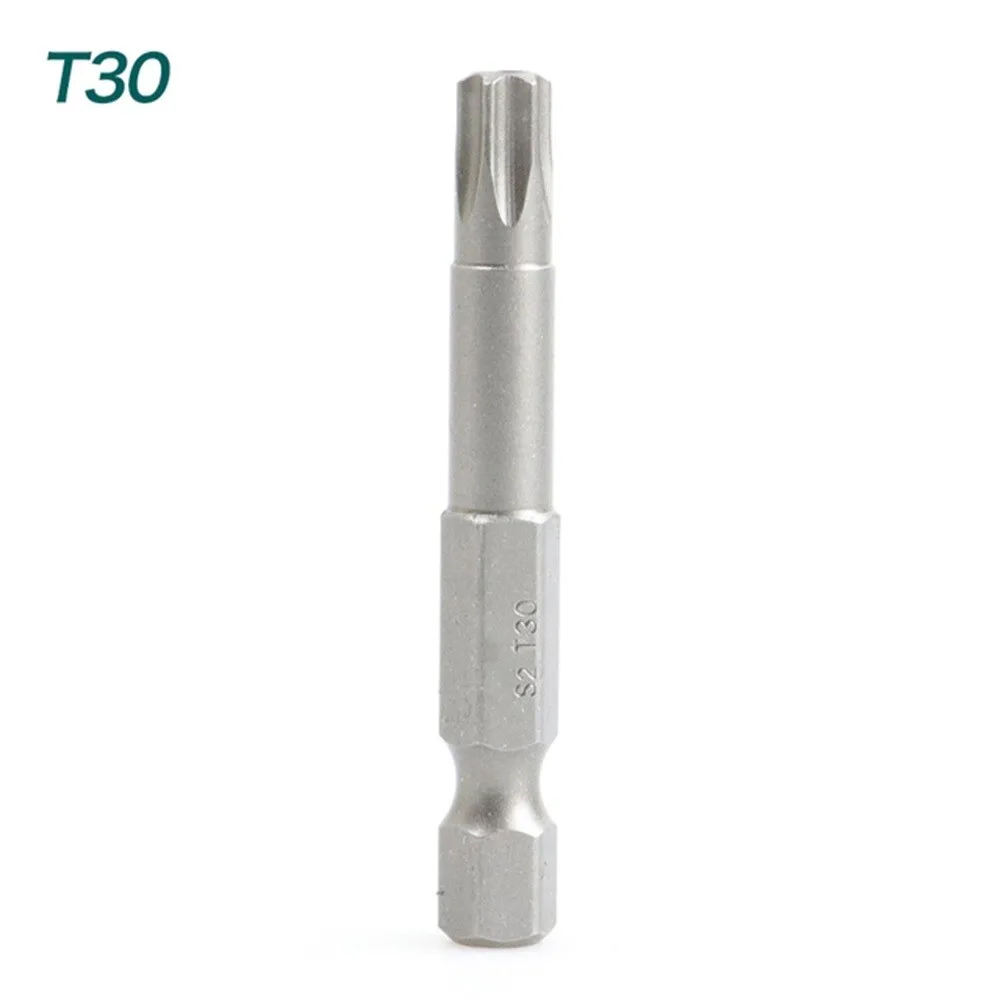 1pc 50mm Torx-schraubendreher Bit Mit Loch T5 Torx T7 T15 T20 T25 T27 T30 1/4 zoll Hex Schaft Elektrische Schraube Fahrer Stern Bit Set – Detail 36
