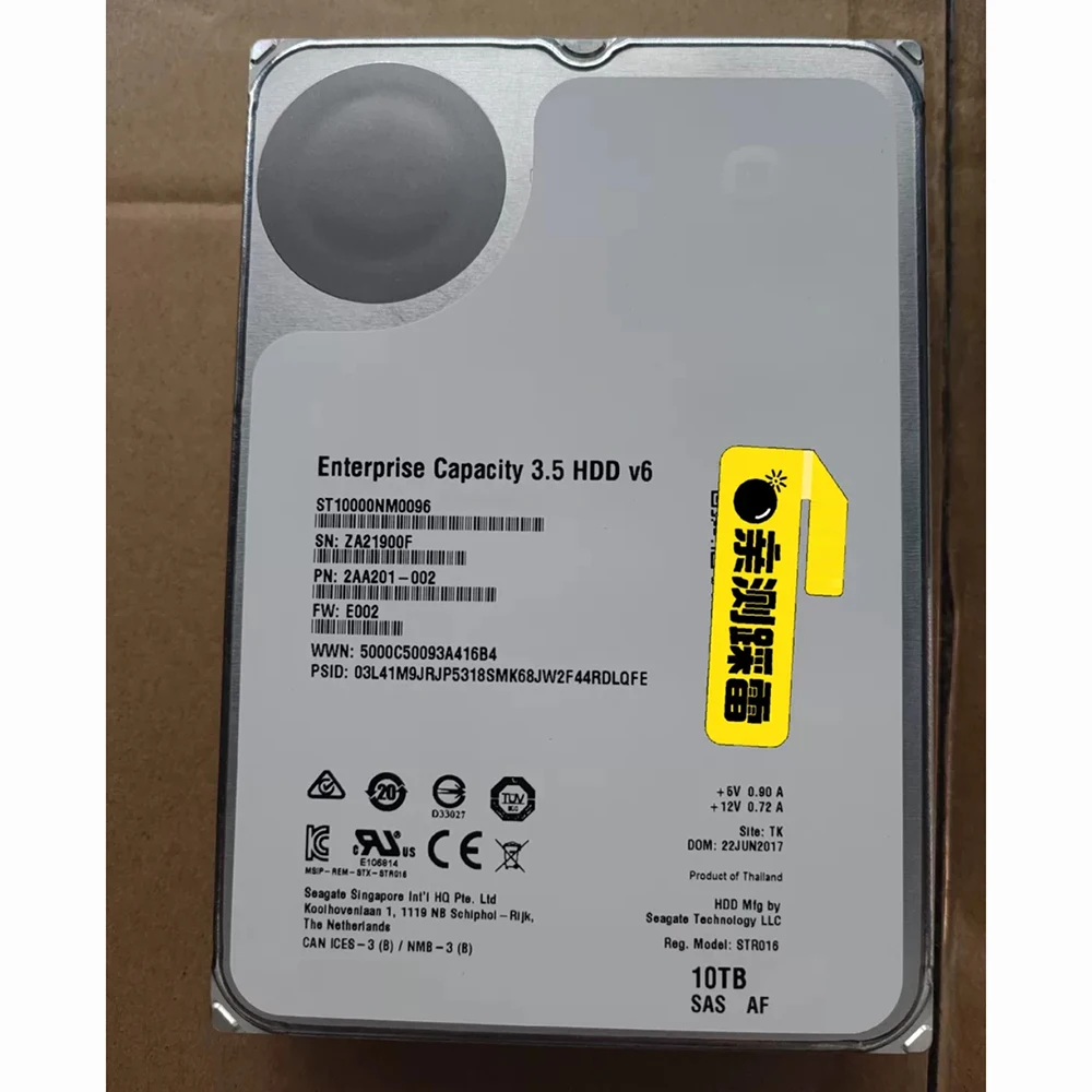 ST10000NM0096 10T SAS 7.2K 3,5 "para o disco rígido do servidor Seagate