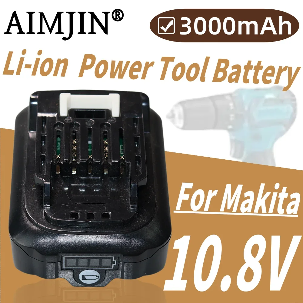 3000mAh 10.8V For Makita Electric tool battery BL1016 BL1015 BL1041 BL1021 DF331D BL1021B BL1020 Li-ion Replace Battery