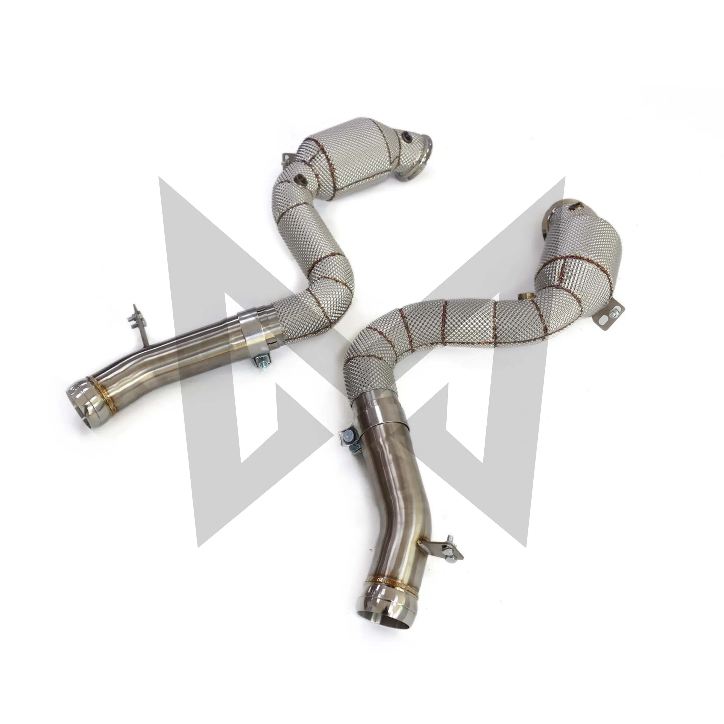 Suitable for Benz s63 w222 c217 4.0T Stainless steel Downpipe High Flow Performance Exhaust fitting Lossless installation