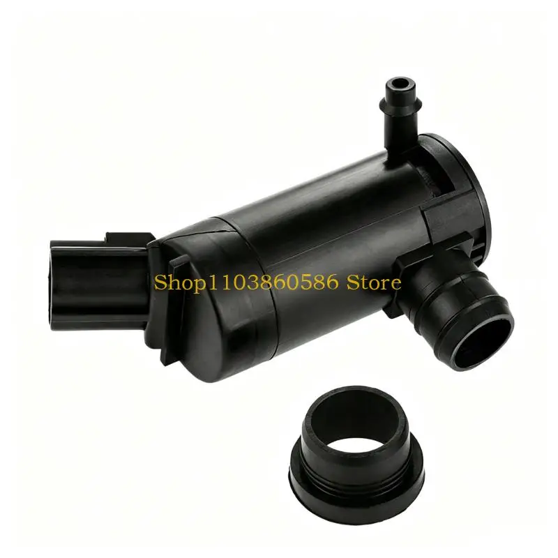 242A Windshield Cleaning Pump Motor 12V Electric Unit with Two Visible Fluid Ports, Rubber Tank Seal 7L8Z-17664-A WG-315
