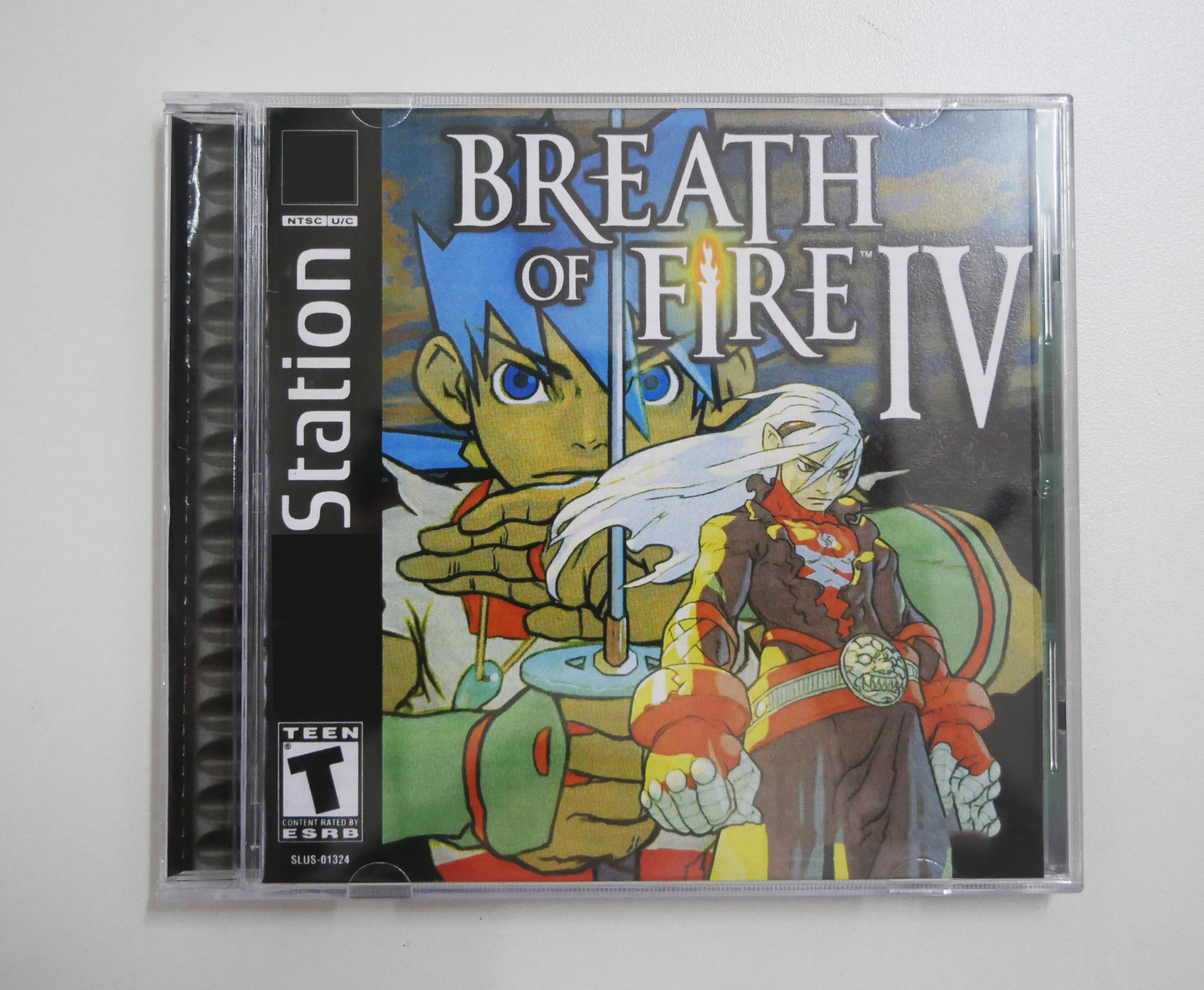 PS1 Copy Game Disc Breath of Fire IV With Manual Series Unlock Console Station1 Retro Optical Driver Video Game Parts