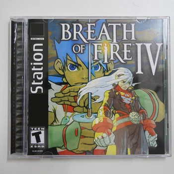 PS1 copy game disc Breath of Fire IV Manual Series Unlock Console Station1 Retro Optical Drive Video Game Parts