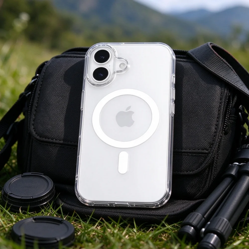 Etui Spigen Ultra Hybrid MagFit TPU odporne na żółknięcie do iPhone 17 18 Pro Max 16 15 Plus 14 13 12 Air z magnetyczną osłoną Magsafe — zdjęcie produktu 4