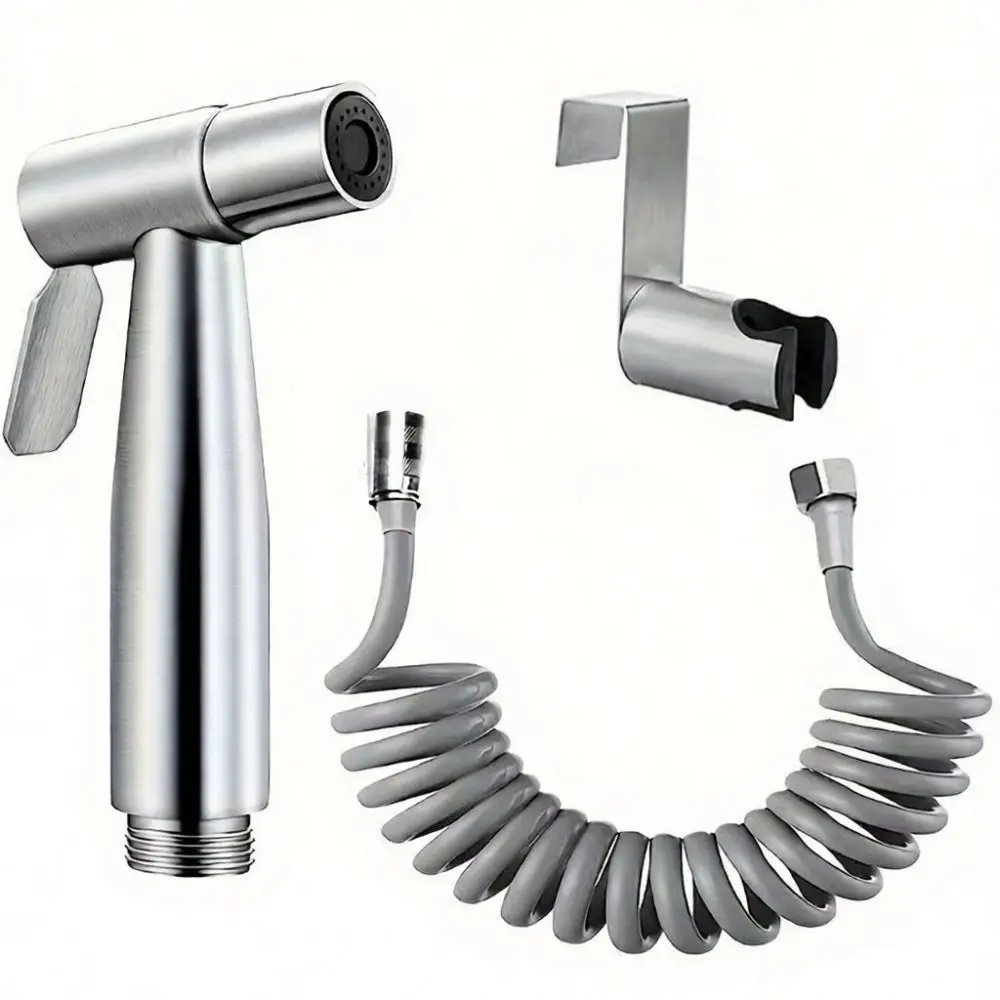 Toilet Bidet Spray Angle Valve One In Two Out Diverter Copper Bathroom Sprayer Kit Modern Handheld Cleaning Shower Head