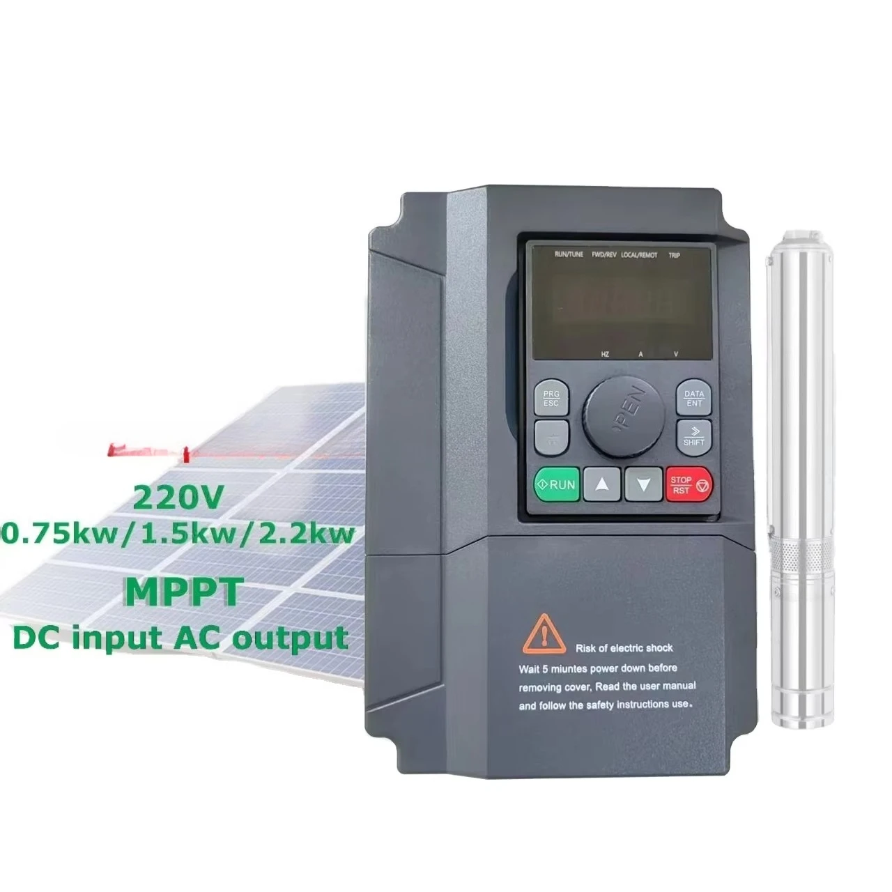 HL710 11KW 15KW 18.5KW  22KW AC 380V 3PH  Output Power Off Grid Submissible Frequency  Solar Inverter for Water Pump