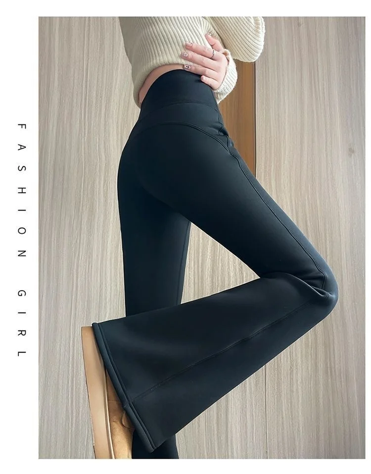 Yoga Pants Double Women Mid Length Drape Smooth Steampunk Tied Plus Size Stretchability Buttock Wine Red Pink Jk Skin Friendly