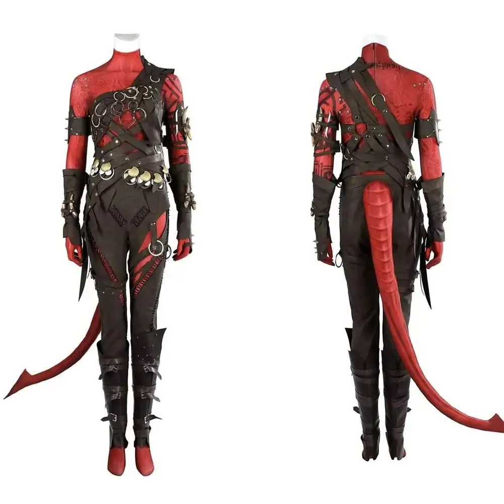 

Игра Karlach Косплей Костюм Женский Боевой Костюм Полный Комплект Наряды Для Хэллоуина