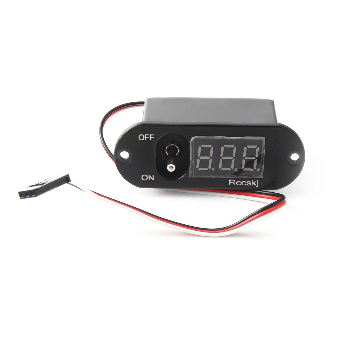 Rccskj DP switch voltmeter 2105 FUTABA/JR plug 15CM Cable Wire 3.5-13V Voltage For RC Model Plane