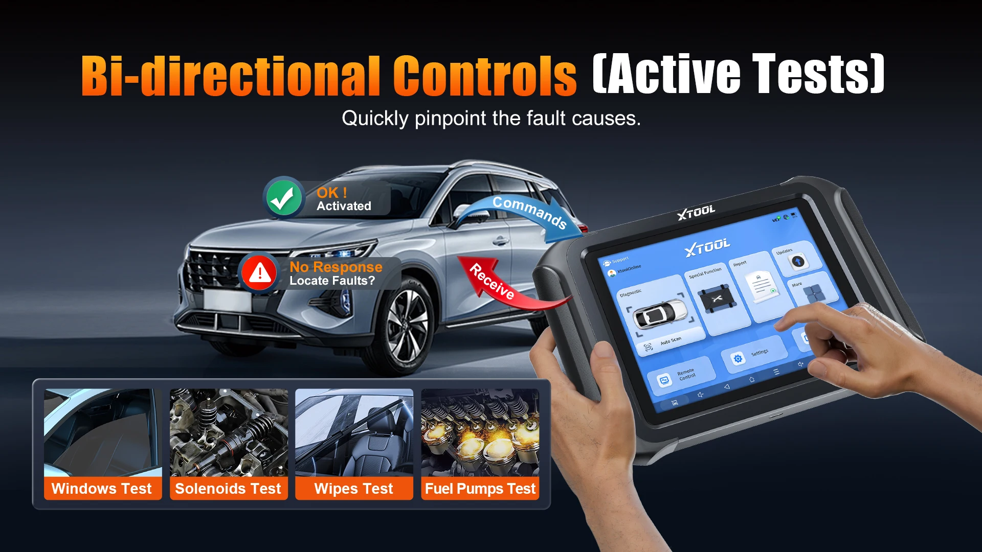 XTOOL D9HD LKW-Diagnosetool Komplettes System mit intelligentem Topologie-Schlüsselprogrammierer 46-Service für 12 V 24 V Kfz-Scanner – Detail 5