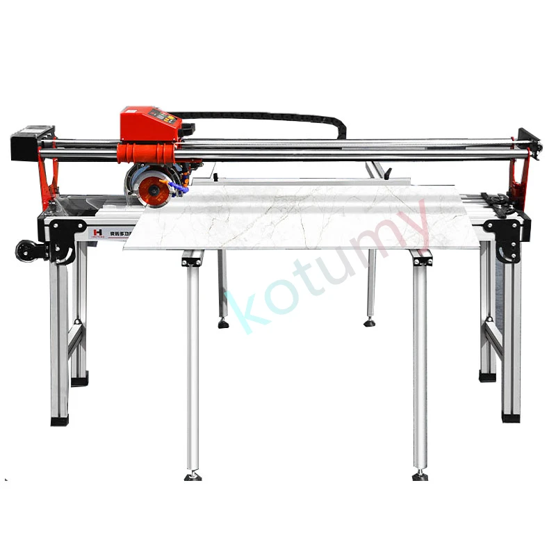 220V Automatic Desktop Ceramic Tile Cutting Machine Manual Push Blade Water Knife Microcrystalline Stone 45° Chamfering Machine