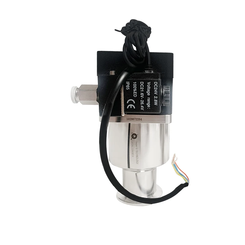 Manual High Vacuum Angle Valve Signal Feedback Sensitive Movements Control Gas Circuit On/off KF/NW Stainless Steel 2 Position