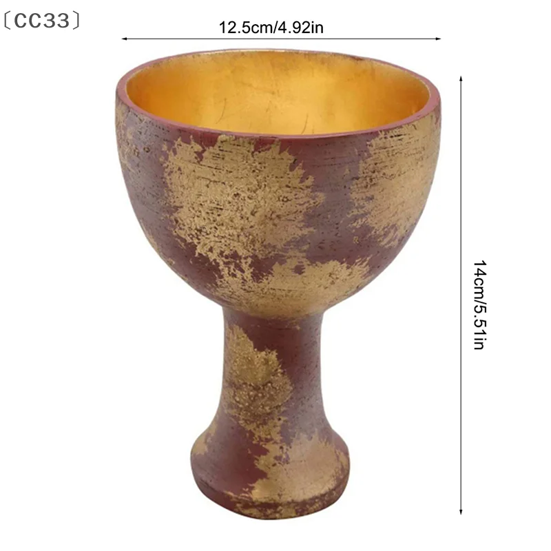 [CC33」 هنديانا جونز الكأس المقدسة الراتنج الحرف هالوين لعب الأدوار الدعائم والزينة سطح المكتب الديكور 1 قطعة