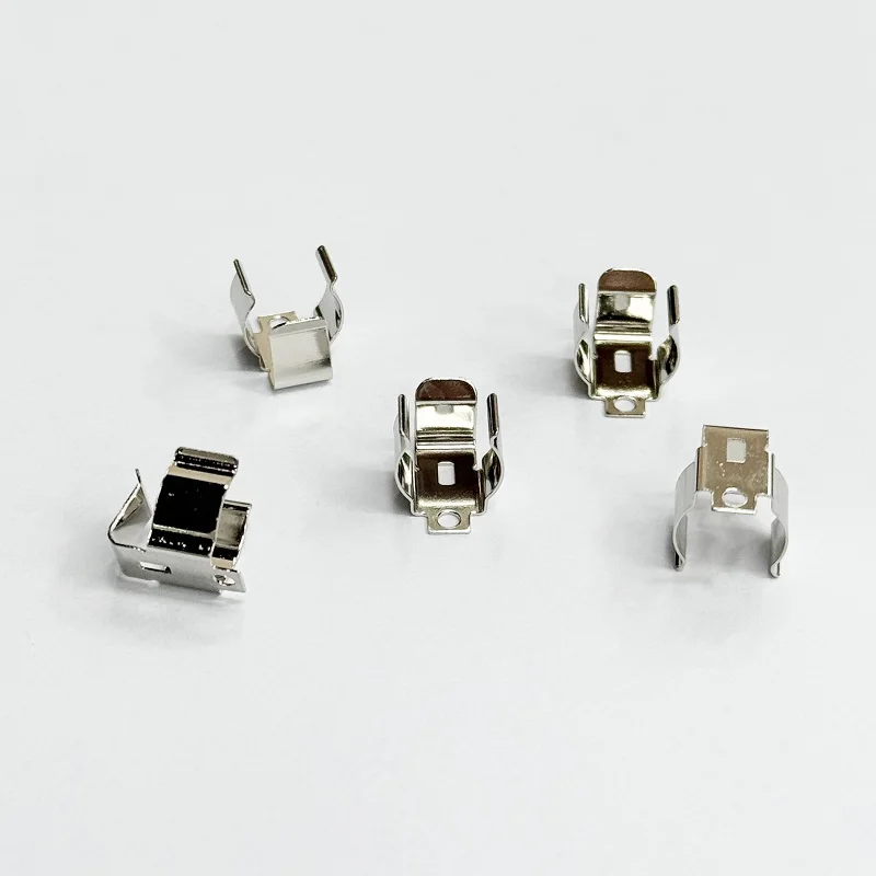 Spring Steel Nickel Plated AAAA Battery Holder SMT AAAA, A27 Battery Contact Clip P/N 5000