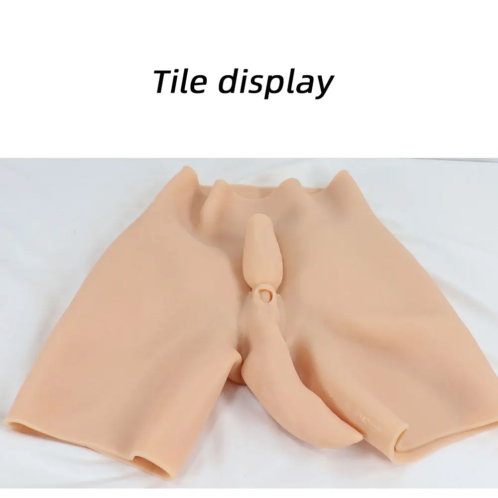 Silicone Realistic Vagina Panties For Men Buttock Hip Enhancer Pussy Pant Crossdressing For Transgender Shemale Drag Queen