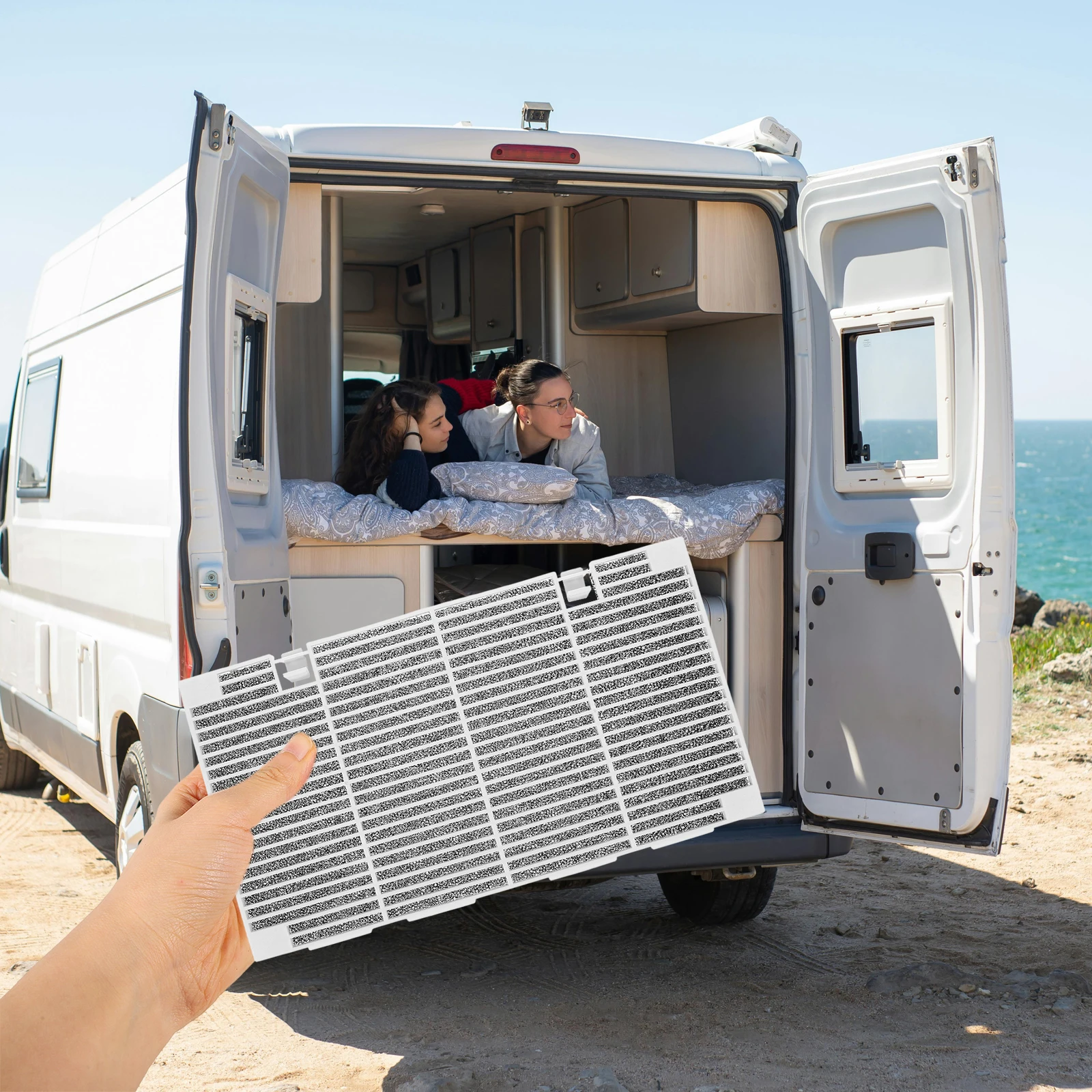 

RV Replacement Air Conditioner Grille For Motorhome Ventilation Fresh Durable Easy Install Clean Vent Cover Grille Filter