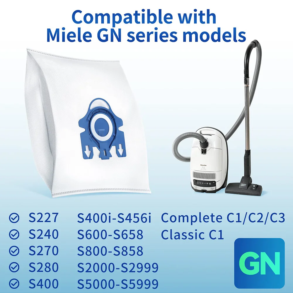 Dust Bag For Miele GN Complete C3,Complete C2,Classic C1, S8, S5, S2 Vacuum Cleaner Accessories Parts Filter Airclean 3D Bags