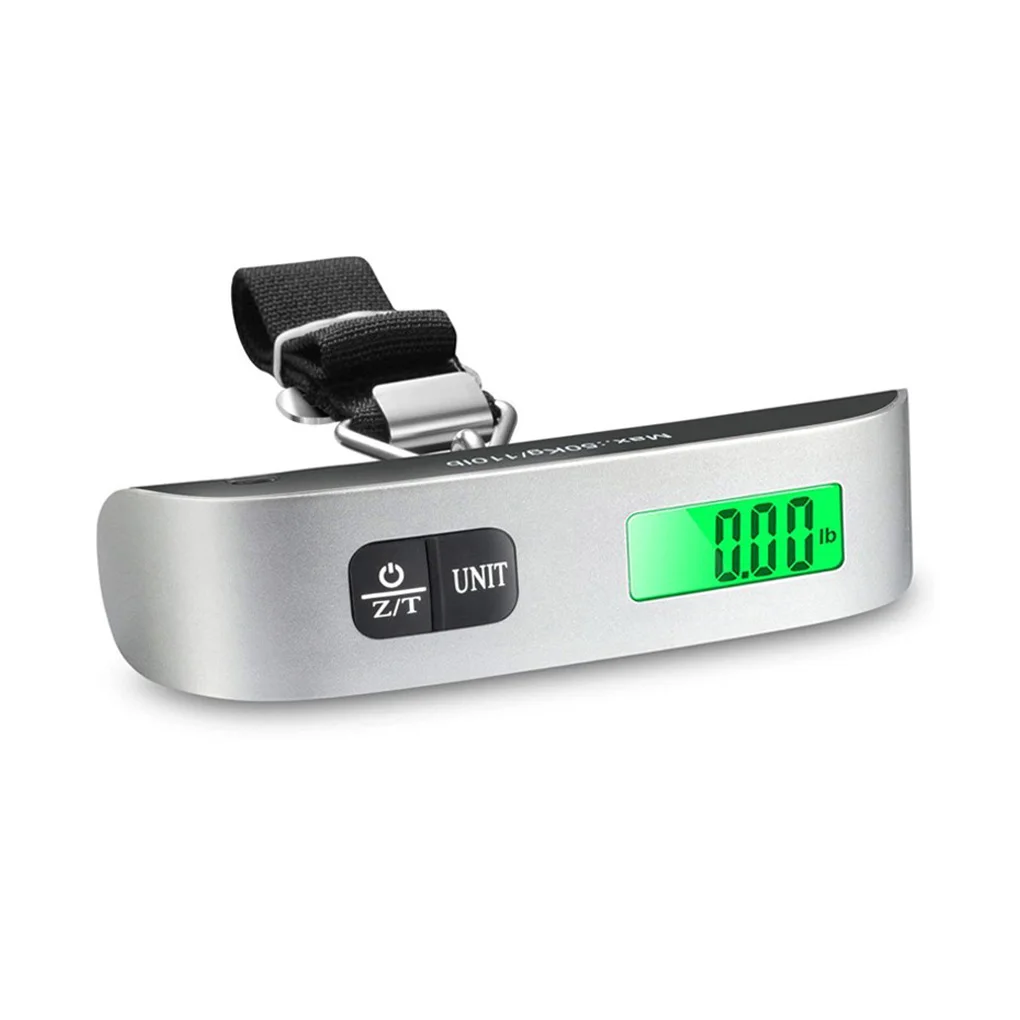 Scale Travel 50KG Electronic LCD Digital Handheld Mini Weight Hanging Balance Luggage Weighing Precise Baggage