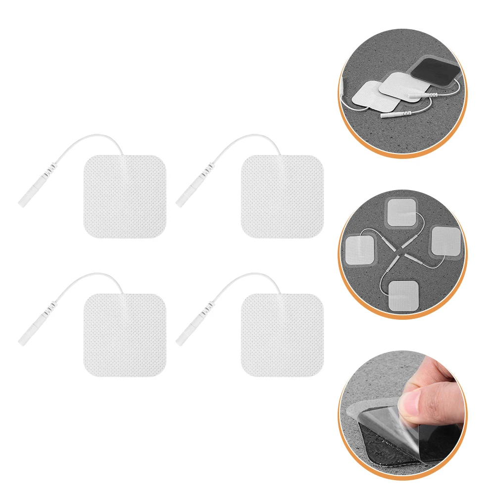 

40Pcs Electrotherapy Electrode Pads Self-Adhesive Reusable Non-Woven Fabric Sticky Replacement Pads for Electric Therapy Use