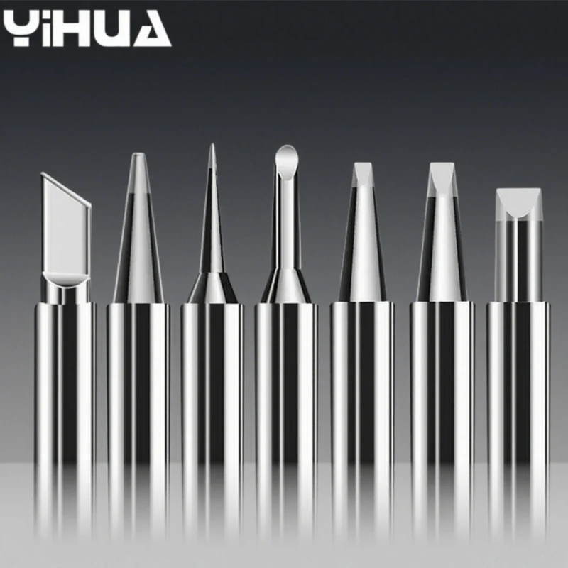 YIHUA 902 Series Lead-Free Soldering Iron Tip Set High Precision Internal Heating Electric Nozzle Bits For Welding Repair Tools