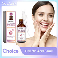 Glycolic Acid 10% Toning Solution Fade Fine Lines Firming Face Serum Improve Facial Dryness Redness Glycolic Acid Repair Essence