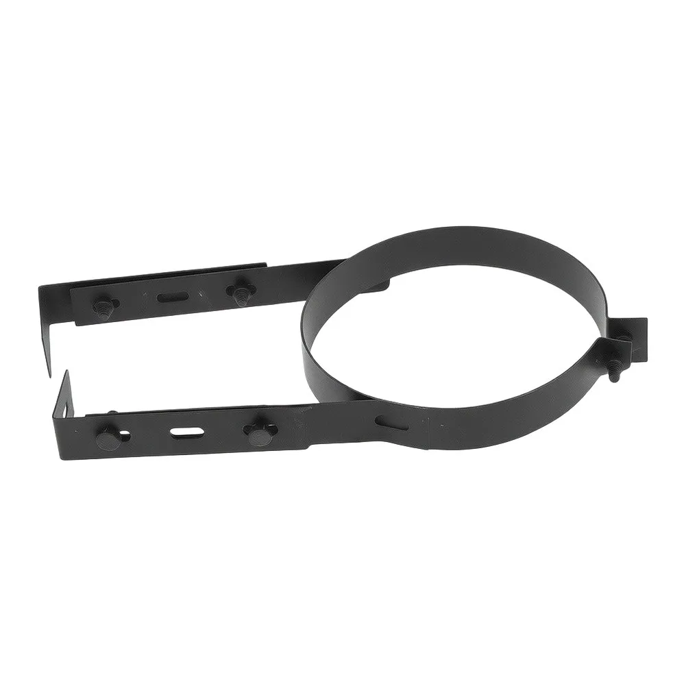 6-Inch Stainless Steel Chimney Pipe Clamp Wall Strap Split Ring Hanger Pipe Bracket Clamp For Winter Stove Secure Wall Support