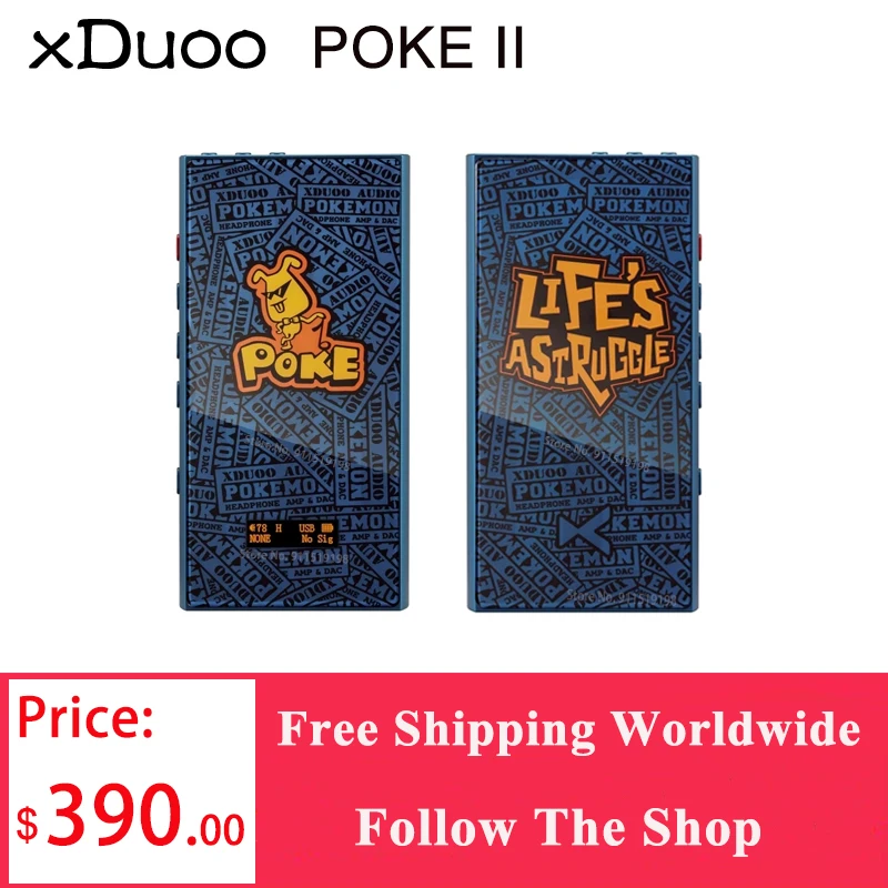 XDUOO POKE II портативный DAC усилитель для наушников CS43198 PCM32Bit/384KHZ DSD256 HiFi Декодер Усилитель для наушников