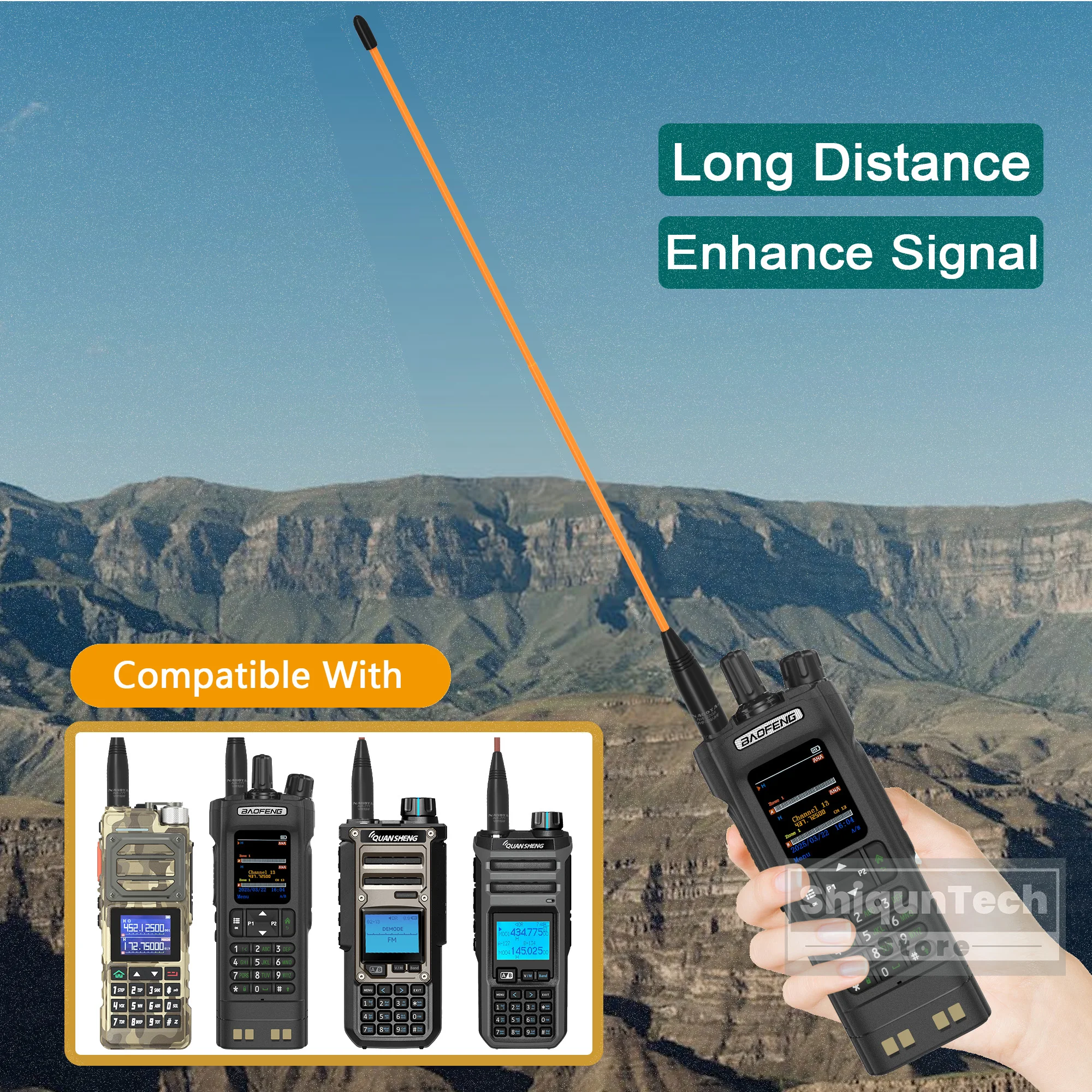 Original Nagoya NA-320A Antenne Tri-Band SMA-Buchse 144-220-440 Mhz Weiche Peitsche Antenne Für Quansheng TK118 Retevis RA685 RT86 Radio