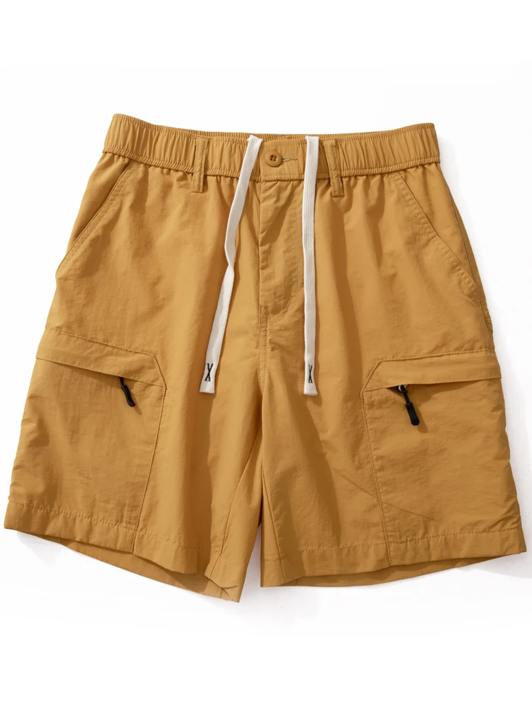 

Men's Workwear ort Pants Summer Thin Qui Dry Outdoor Casual Versatile Mid-Length Trendy Straight Loose Five-ket orts