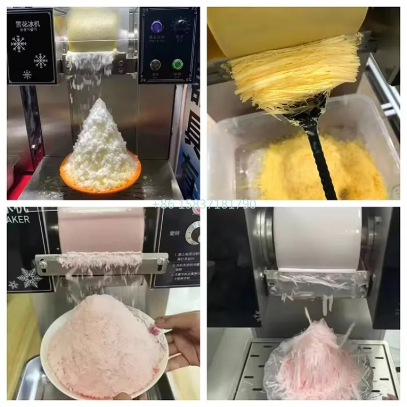 Korean Style Hotpot Restaurant Snowflake Ice Machine Four Buckets Ice Maker Machine Snow Flake Snowflake Ice Cream Machine Mini