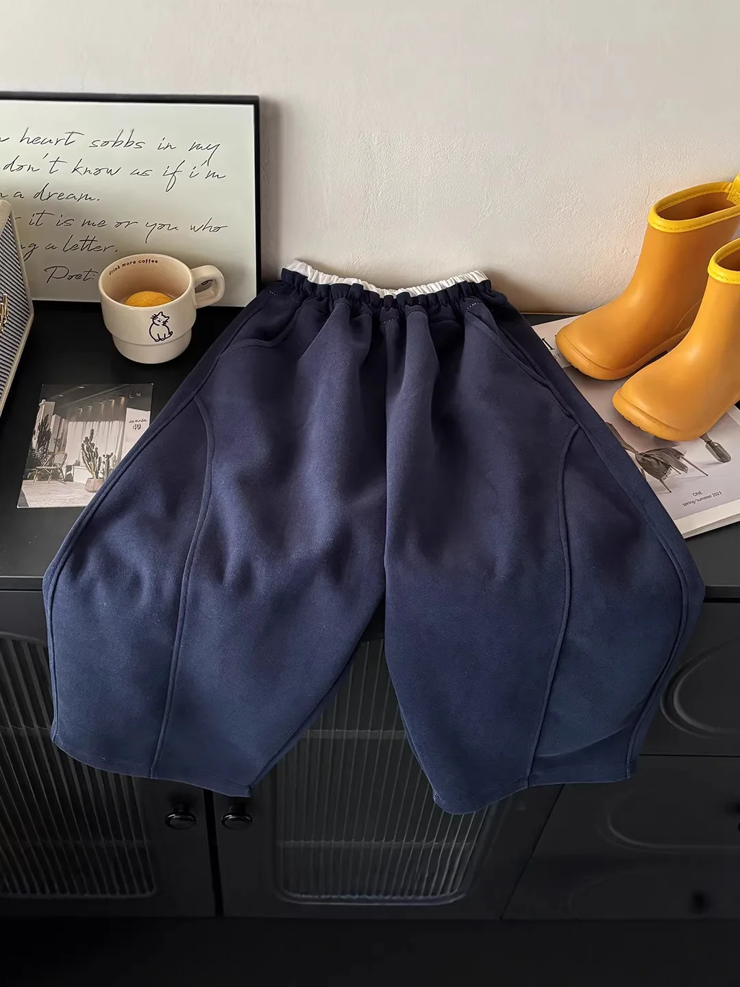 Nouveau pantalon de survêtement ample en coton pour enfants, style harem tendance pour garçons et filles, 2-10 ans, collection printemps-automne