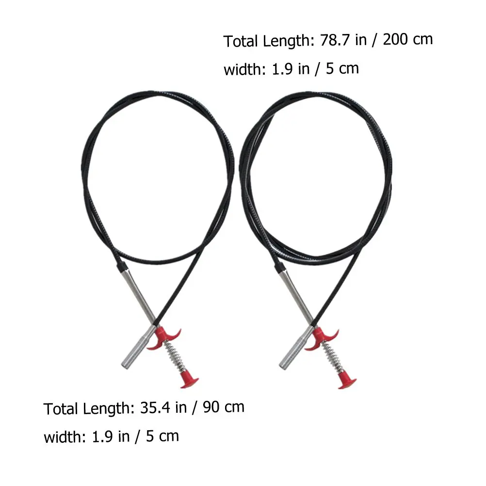 2Pcs Drain Cleaning Tools Clog Drain Remover Grabber Reacher Tool For Cleaning Professional Flexible Claw Pickup