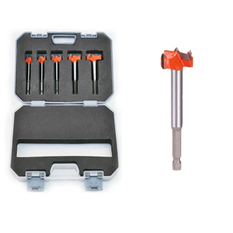 5PCS/SET 15-35mm Woodworking tools drill bits Hole Saw Kit Hard Alloy Forstner Drill DIY Cutting opener