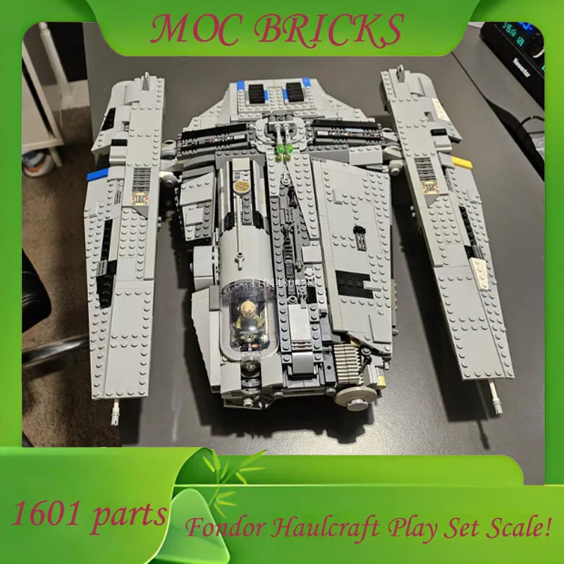 مخصص 1601 أجزاء سفينة الفضاء معركة MOC فندان Haulcraft اللعب مجموعة مقياس الحرب العسكرية نموذج العمارة لتقوم بها بنفسك تجميع نموذج الهدايا #1