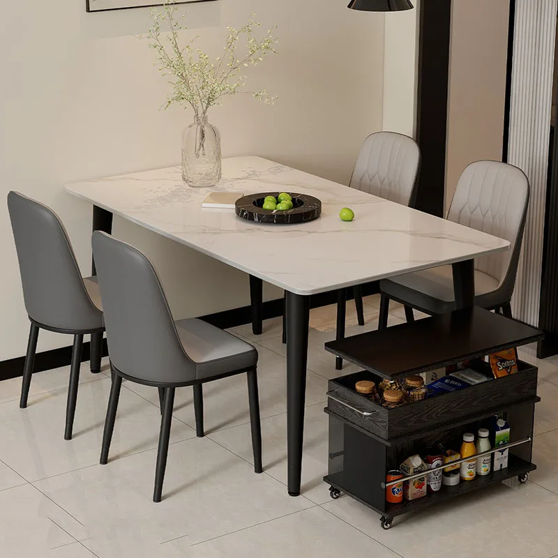 Lounge Dining Table Designer Writing Luxury Modern Dining Table Chairs Restaurant Coffee Nordic Mesas De Jantar Home Furniture