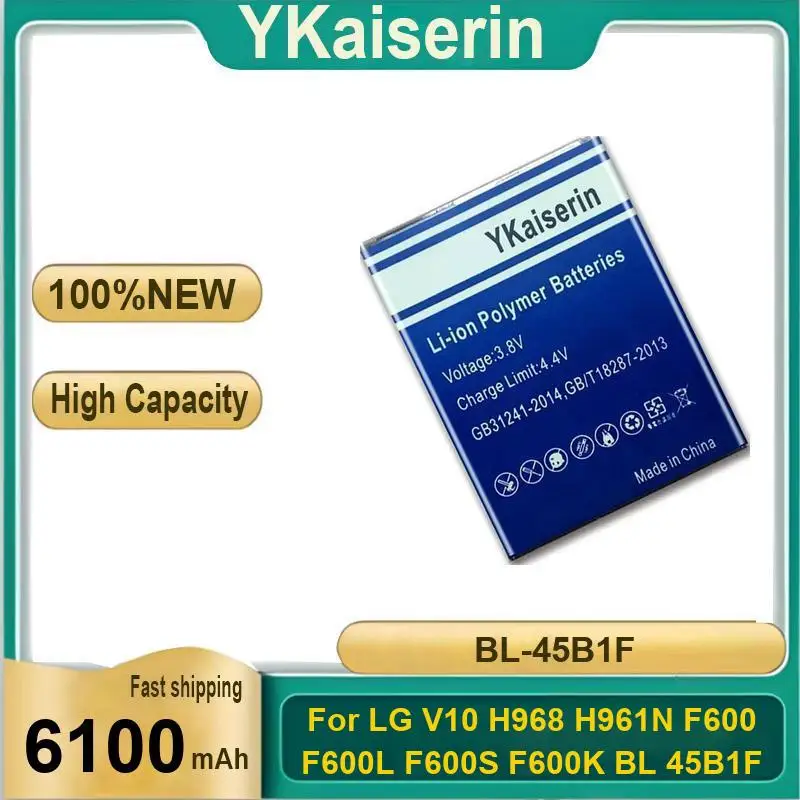 

Надежная сменная батарея для мобильного телефона 6100 мАч BL-45B1F для LG V10 H968 H961N F600 F600L F600S F600K BL 45B1F