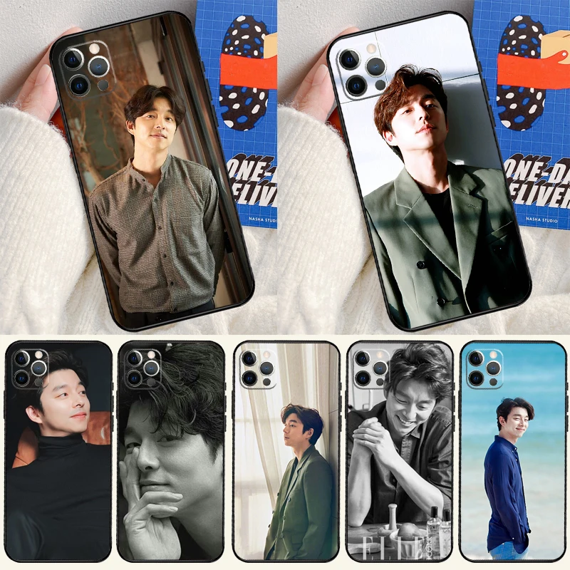 Korean Actor Gong Yoo Cover Case For iPhone 16 15 14 13 12 11 Pro Max XS XR X 12 13 Mini 16 15 Plus Fundas