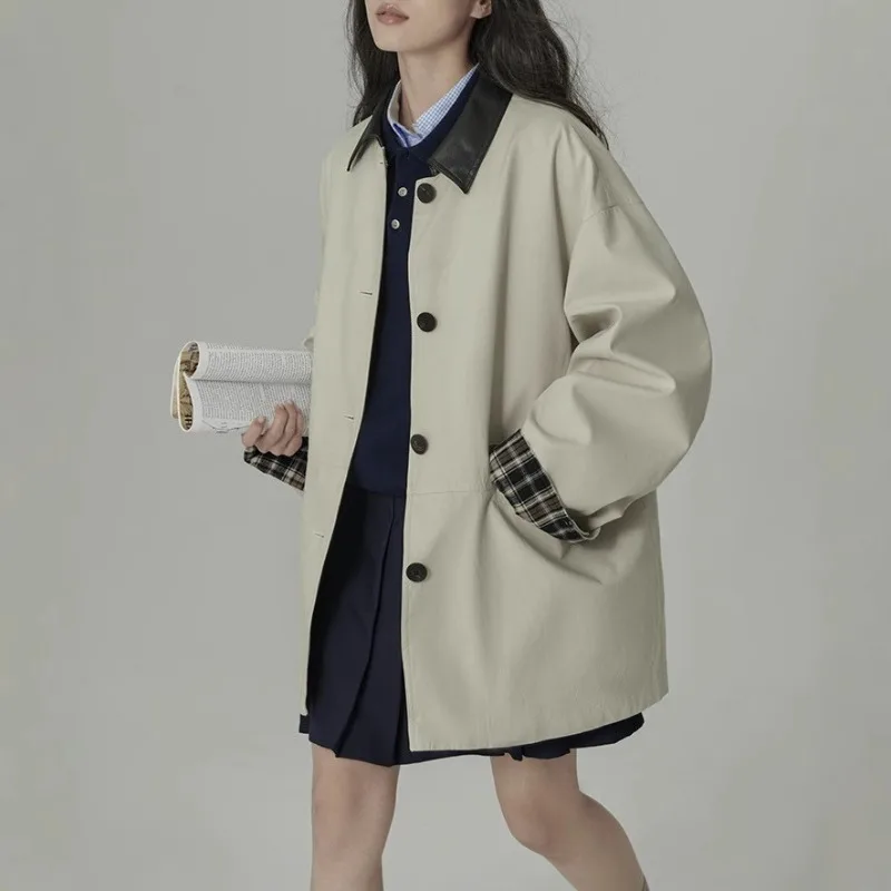 

Contrast Retro Advanced New Little Lyocell Windbreaker Coat