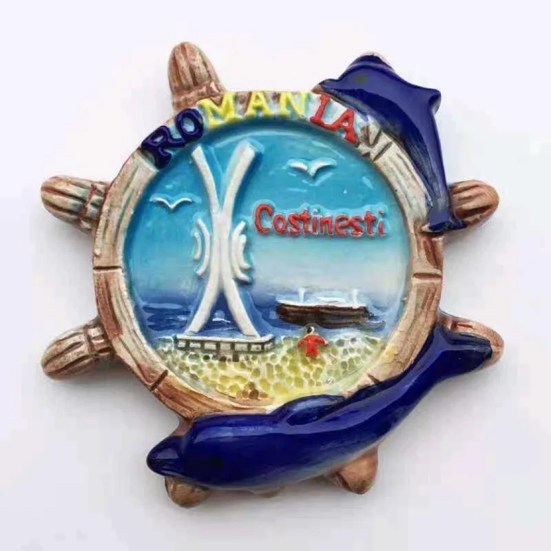 Romania 3D Resin Fridge Magnet Tourist Souvenir Landmark Refrigerator Sticker Home Decor