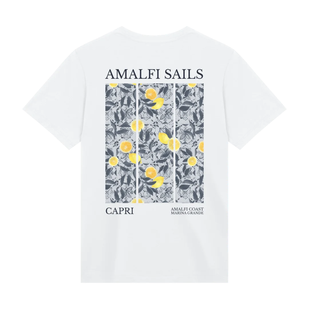 

Amalfi Sails Graphic Cotton T-shirt Unisex Men Women Summer Short Sleeve Fashion Brand Tee Luxury Casual Vintage Retro Tops