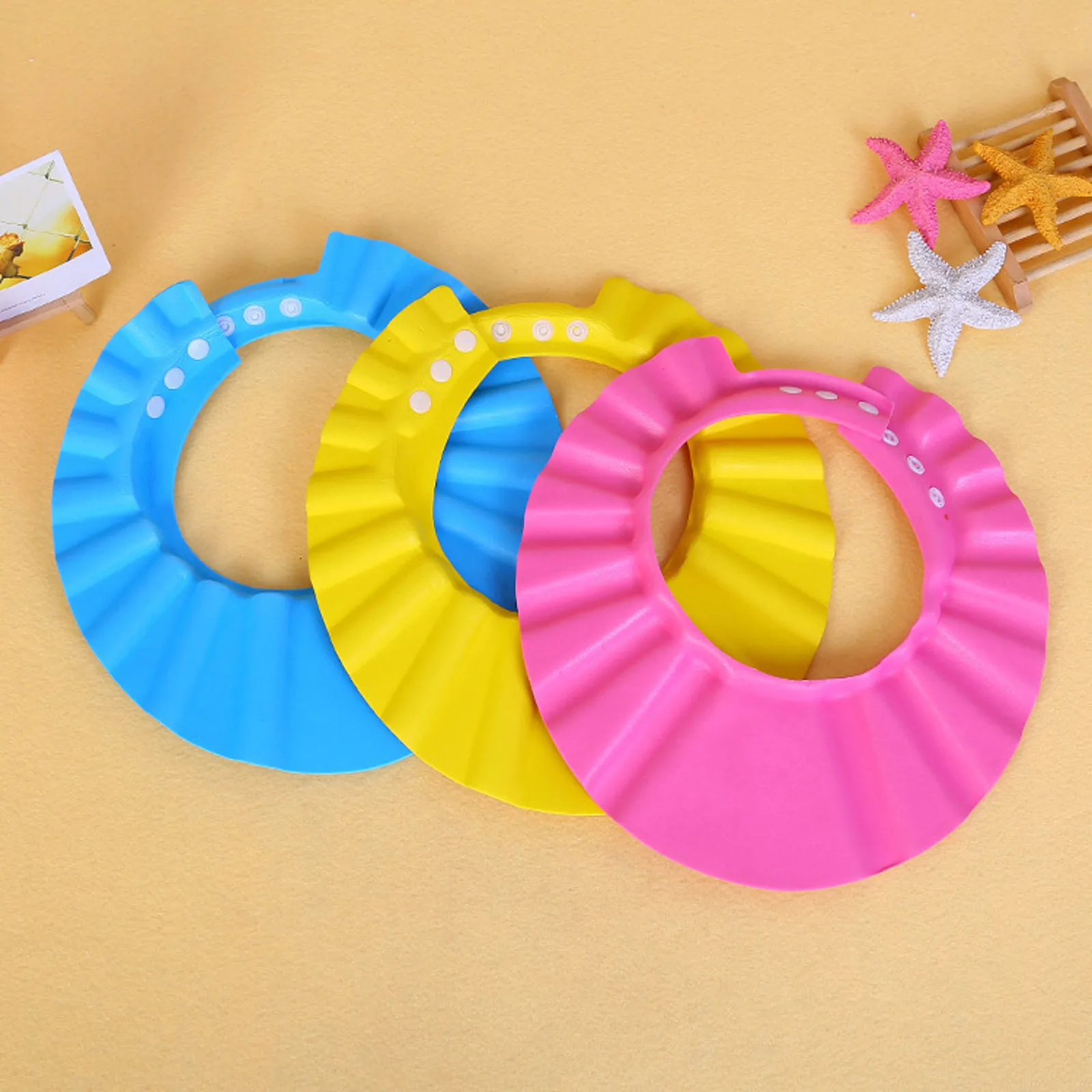 Safe Shampoo Shower Bathing Bath Protect Soft Cap Hat For Baby Wash Hair Shield Bebes Children Bathing Shower Cap Hat Kids