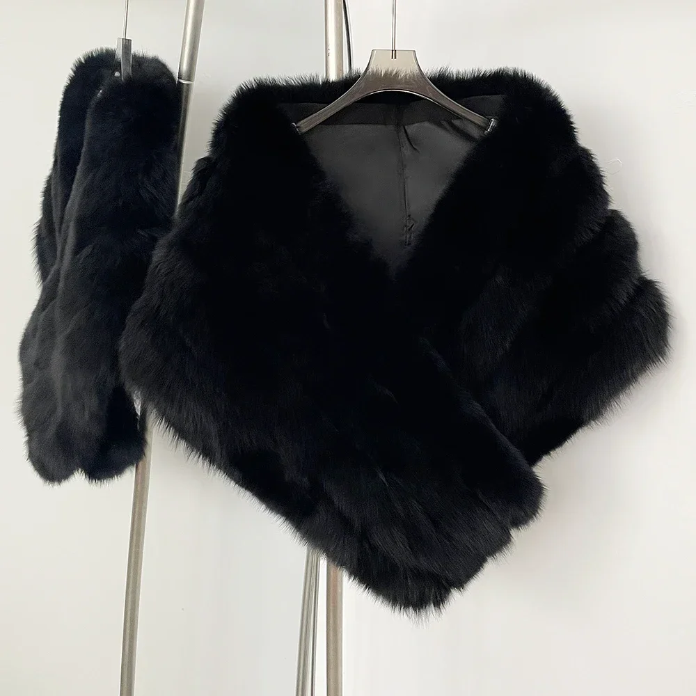 OFTBUY Dame Natürliche Waschbären Pelzmantel Kleidung Schal Warme 2025, Winter Top Kleidung Mode Echtpelz Mantel Tippet Weibliche Pelz Jacke